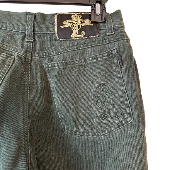 Laurel 90's Vintage High rise Green Jeans sz 40=8/M - Picture 11 of 14